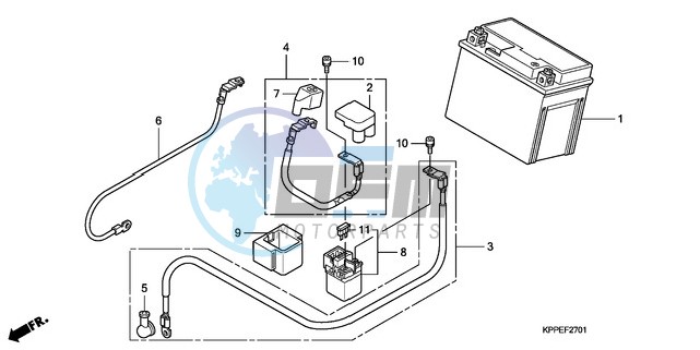 BATTERY (CBR125RW7/RW9/RWA)