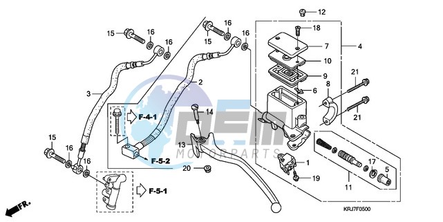 RR. BRAKE MASTER CYLINDER