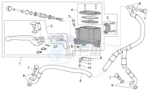 Sport 1200 1200 drawing Front master cilinder