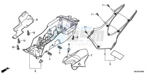 CBR1000RRE Fireblade 2ED drawing REAR FENDER (CBR1000RR/ S)