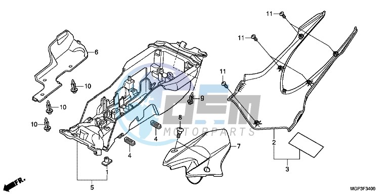 REAR FENDER (CBR1000RR/ S)