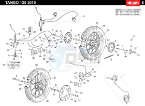 TANGO-125-WHITE drawing WHEEL - BRAKES