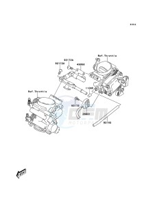 KLV1000 LV1000-A2H GB XX (EU ME A(FRICA) drawing Throttle Pipe