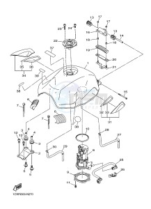 XJ6F 600 DIVERSION F (1CWP 1CWN) drawing FUEL TANK