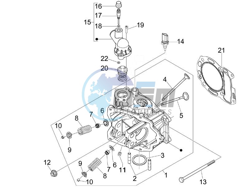 Cilinder head unit - Valve