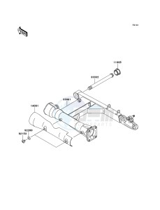 VN1600_CLASSIC VN1600-A3H GB XX (EU ME A(FRICA) drawing Swingarm