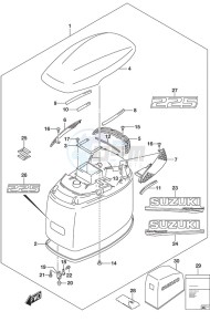 DF 225 drawing Engine Cover (Black)