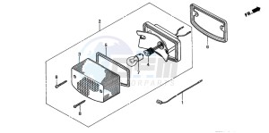 CG125 drawing TAILLIGHT