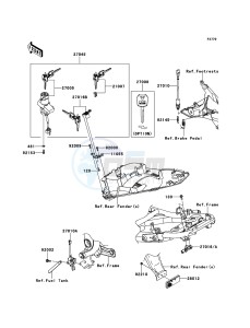 ER-6f EX650C9F GB XX (EU ME A(FRICA) drawing Ignition Switch