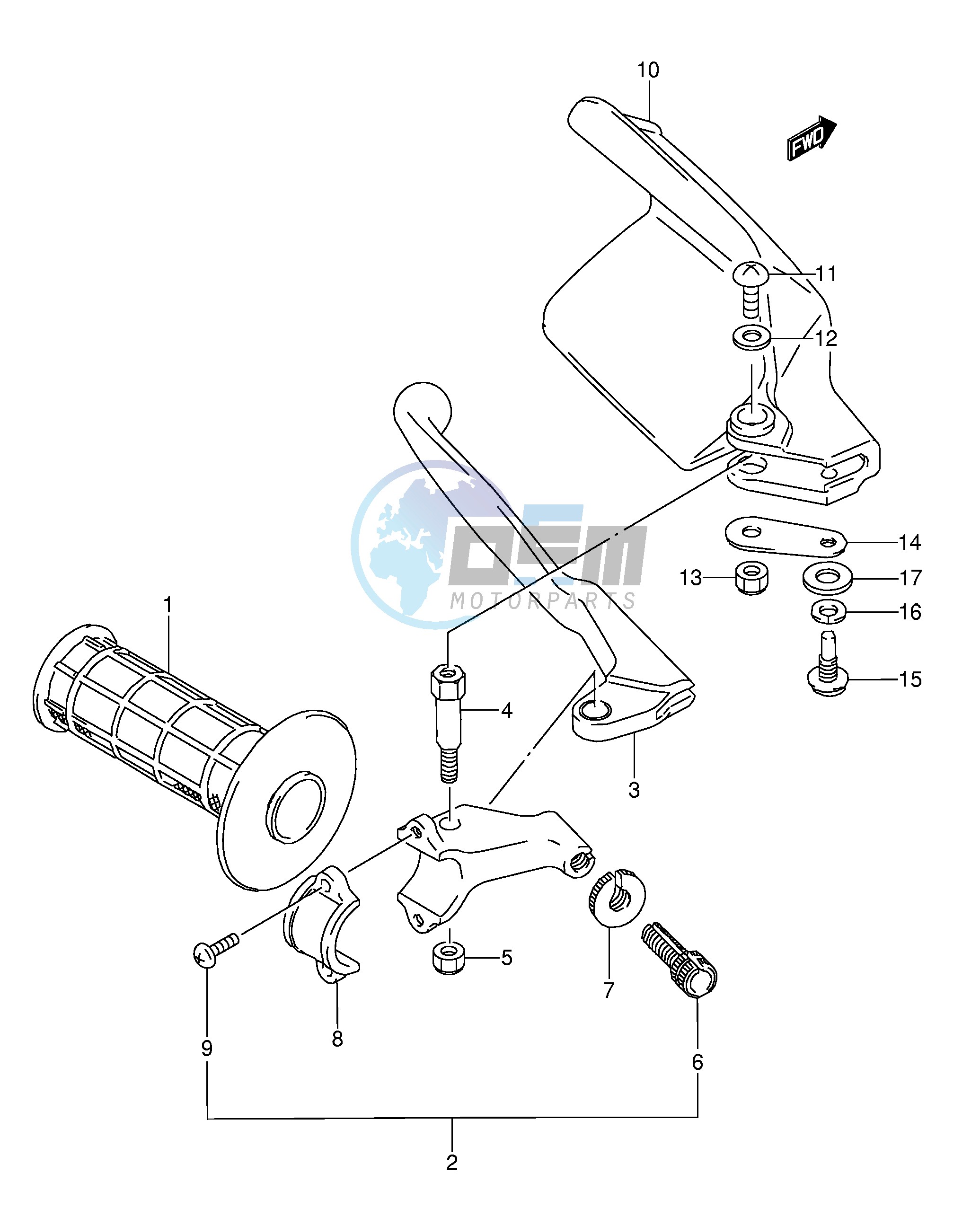 LEFT KNUCKLE COVER (MODEL K L M)