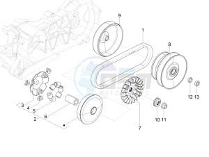 SXL 150 4T 3V CARB drawing Driving pulley