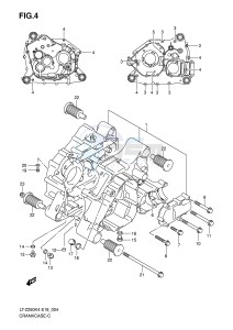 LT-Z250 (E19) drawing CRANKCASE