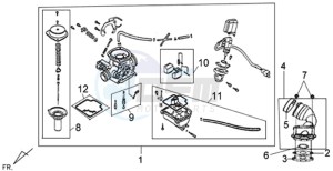 TONIK 50 drawing CARBURATOR