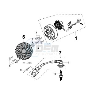 LUDIX 12 RL2 drawing IGNITION PART