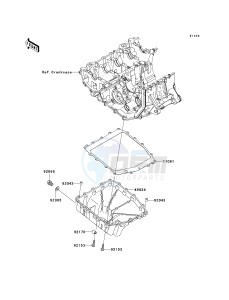 ZX 600 P [NINJA ZX-6R] (7F-8FA) P8FA drawing OIL PAN