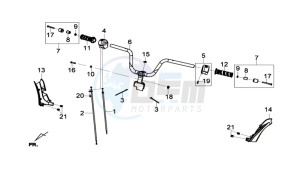 Joymax 300i ABS drawing HANDLEBAR / BRAKE LEVERS CPL  L/R