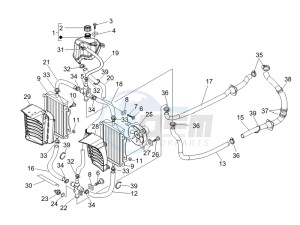 Granturismo 125 L Potenziato UK drawing Cooling system