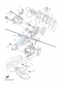 WR250F (BAKD) drawing REAR BRAKE CALIPER