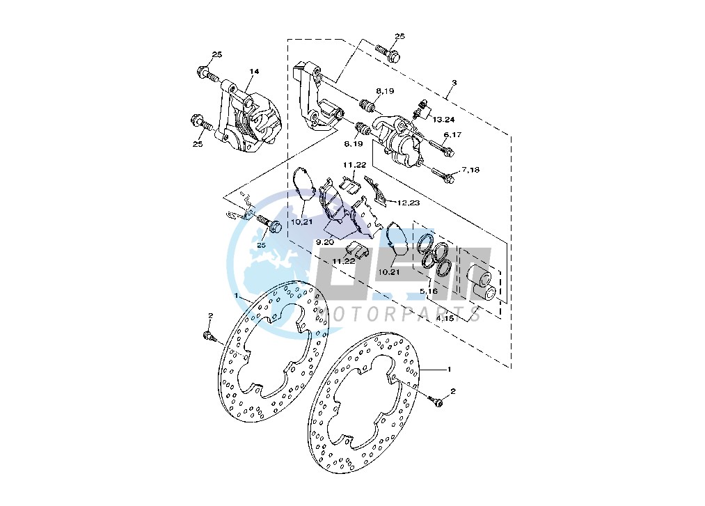 FRONT BRAKE CALIPER