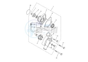 YFM FW KODIAK 400 drawing WATER PUMP