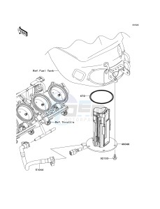 ZX 1000 E [NINJA ZX-10R] (E8F-E9FA) 0E8F drawing FUEL PUMP