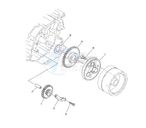 YBR 125 drawing STARTING CLUTCH