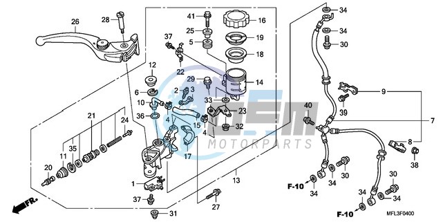 FR. BRAKE MASTER CYLINDER (CBR1000RR)