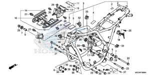 CB1100NAH UK - (E) drawing FRAME BODY