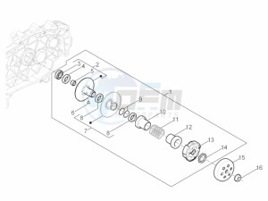 PRIMAVERA 50 4T-3VS E4 (EMEA) drawing Driven pulley