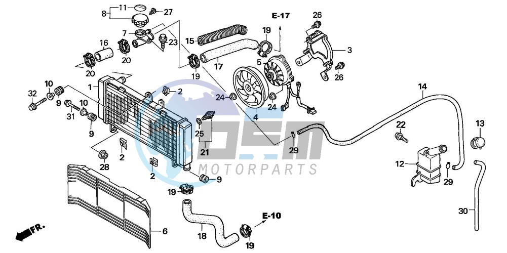 RADIATOR (CB600N6/NA6)