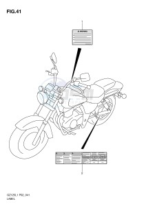 GZ125 (P02) drawing LABEL  (MODEL P19)