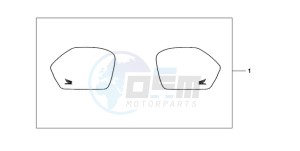 CBF600NA9 France - (F / ABS CMF) drawing PANNIER COVER SET