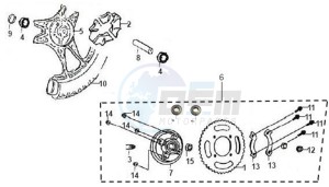 XS-125-K drawing REAR WHEEL