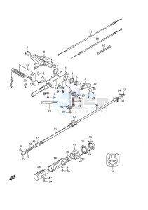 DF 9.9A drawing Tiller Handle