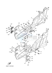 YXE700E YXE70WPHG WOLVERINE EPS CAMO (2MB9) drawing SIDE COVER