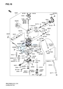 RM-Z250 (E19) drawing CARBURETOR