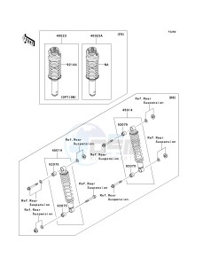 KAF 950 F [MULE 4010 DIESEL 4X4] (F9F-FAF) F9F drawing SHOCK ABSORBER-- S- -