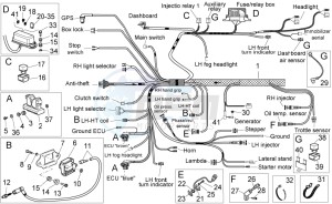 Stelvio 1200 - NTX - ABS 1200 drawing Electrical system I