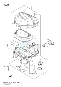 GSX-R1000 (E3-E28) drawing AIR CLEANER