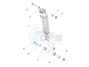 SX 125 E4 (EMEA) drawing Shock absorber