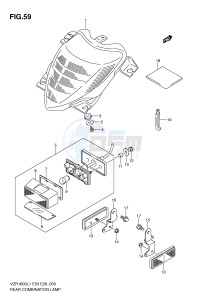 VZR1800 (E3) INTRUDER drawing REAR COMBINATION LAMP (VZR1800ZL1 E33)