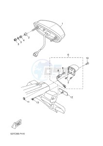 MT125 MT-125 (5D7L) drawing TAILLIGHT