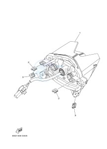 MTN850 MTN-850-A MT-09 ABS (BS29) drawing TAILLIGHT