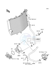 NINJA ZX-10R ZX1000D7F FR GB XX (EU ME A(FRICA) drawing Oil Cooler