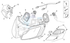 SR 50 ie AND carb. USA drawing Head lamp