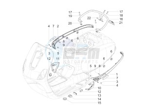 SXL 150 4T 3V CARB drawing Side cover - Spoiler