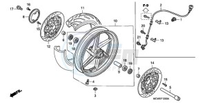 VFR8009 Ireland - (EK / MME) drawing FRONT WHEEL