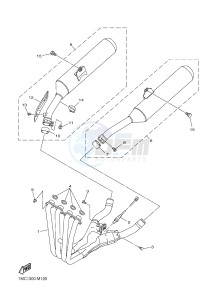 FJR1300AE FJR1300AS (1MD4 1MD5) drawing EXHAUST