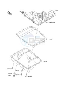 ZX 1000 E [NINJA ZX-10R] (E8F-E9FA) 0E9FA drawing OIL PAN