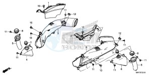 CBR1000S2H 2ED - (2ED) drawing AIR INTAKE DUCT